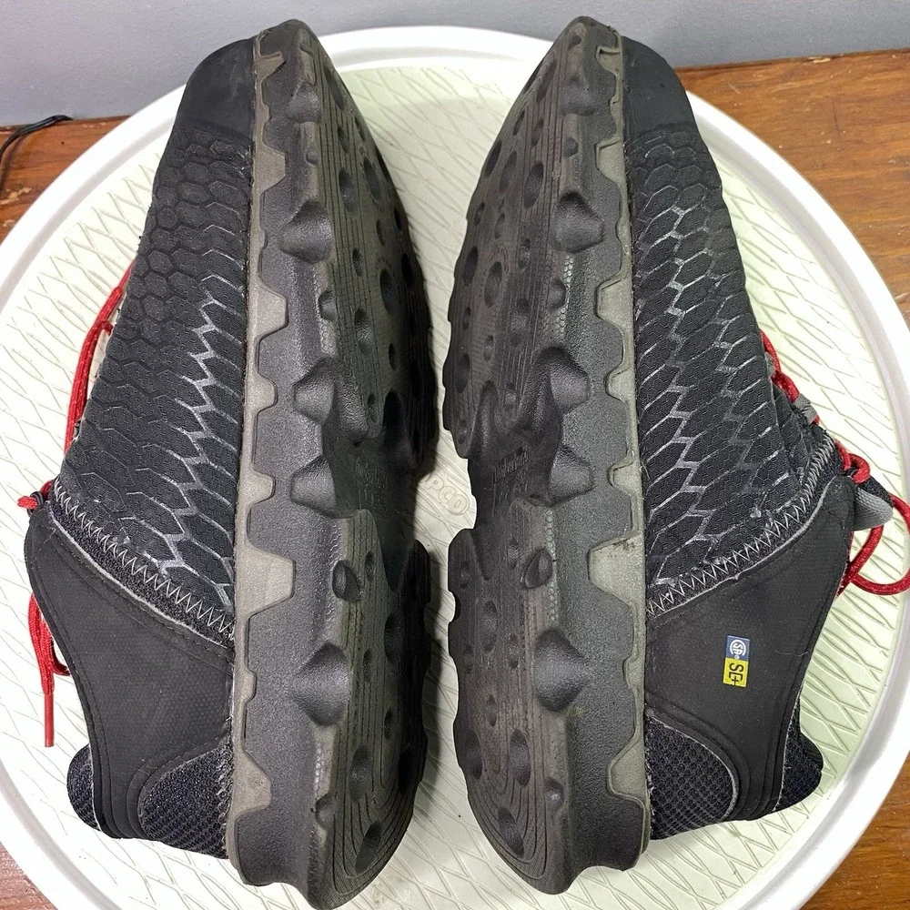 Timberland Pro Men's Anti Fatigue‎ Work Shoes Black&Red Safety Alloy Toe Sz. 13M
